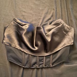 LeLis black corset top